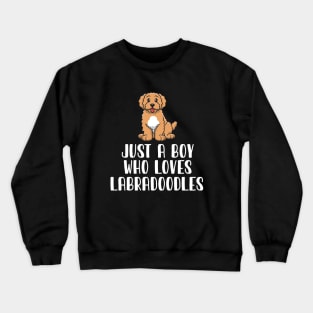 Just A Boy Who Loves Labradoodles Crewneck Sweatshirt